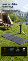 Panneau solaire 40W pour Starlink Mini, station d'alimentation de secours extérieure 65W, mini-plaque de charge pliable, étanche IP67 pour le voyage et le camping