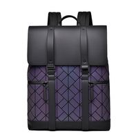 Sac à dos pour ordinateur portable unisexe géométrique personnalisable en gros, imperméable, avec fermeture éclair, pour voyage en extérieur, en tissu Oxford