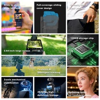 Caméra stabilisée portable Feiyu Pocket 4 pour vlog de voyage quotidien, 4K 60fps, 128 Go, 150 min, 205 g, légère, vente en gros