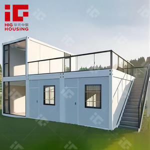 Casa contenedor prefabricada de 2 plantas de diseño contemporáneo para edificio de oficinas, aplicación moderna para restaurante y club al aire libre - Product Image 5