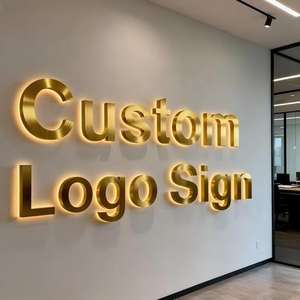 Enseigne lumineuse 3D à rétroéclairage haute luminosité, enseigne en lettres LED, enseigne en acrylique 3D, enseigne personnalisée pour la réception d'entreprise, le bureau, le logo de la marque, enseigne LED - Product Image 3