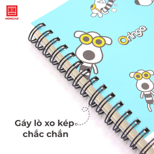 Carnet à spirales Oringa A6, couverture rigide tendance, papier lisse, design mignon d'animaux, reliure durable, étude, impression numérique OEM/ODM - Product Image 3