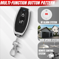 Transmetteur RF universel à double canal 433MHz EV1527 Télécommande d'apprentissage Automatisation intelligente de porte de garage avec matériau métallique