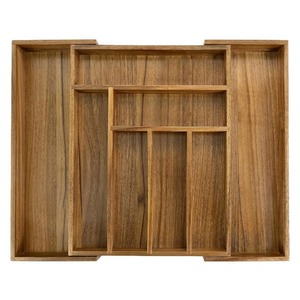 Caja de Almacenamiento de Madera de Acacia de Alta Calidad para Cocina, Organizador de Artículos Pequeños - Product Image 4
