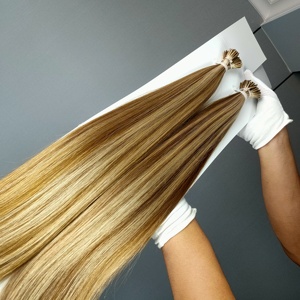 โรงงานดราก้อนบิวตี้ ผมแท้ 100% เรมี่ แฮร์ รัสเซียนแฮร์ 10-30 นิ้ว ผมแท้รัสเซีย ต่อผมแบบ I-Tip สีไฮไลท์ - Product Image 5