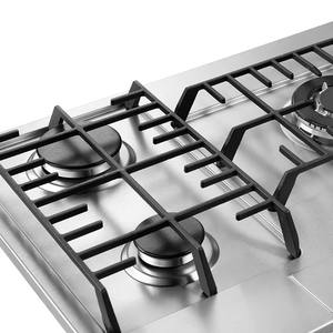 Estufa de Gas de Acero Inoxidable de 5 Quemadores para el Hogar, Precio al por Mayor, 915*510 mm, OEM/ODM, Personalizable, Integrada, de Gas Natural - Product Image 2