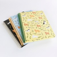 Cuaderno A4 con espiral, diseño de cachorro y jardín navideño, 100 hojas, idea de regalo para niños, diario.