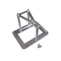 Support de batterie universel en aluminium usiné CNC, alliage d'aluminium, acier inoxydable, argent, noir, tolérance de précision 0,001 mm, OEM/ODM