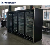 Congélateur vitrine vertical à 3 portes vitrées Berjaya pour la restauration