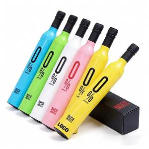 Paraguas Plegables de 3 Secciones con Logotipo Personalizado al por Mayor, para Publicidad, Regalos Promocionales, Viajes, para Lluvia y Sol, con Espacio para Botella de Vino - Product Image 1