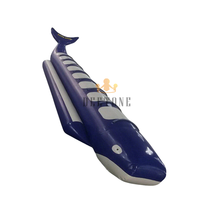 Haute qualité 0.9mm PVC bâche 8 passagers gonflable eau requin baleine tour banane bateau à vendre