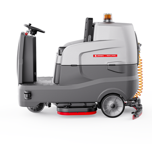 آلة تنظيف الأرضيات الخرسانية الكهربائية CleanHorse ARES900 كبيرة الحجم بفرشاتين مزدوجتين للمستودعات - Product Image 4