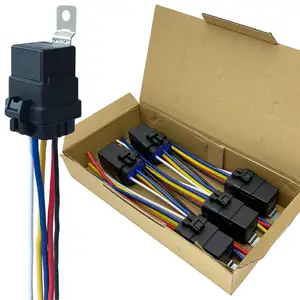 Automotive Replacement Accessory Power Relays 40/30 AMP 12V DC Waterproof Relay Harness Heavy Duty 12 AWG Tinned Copper Wires