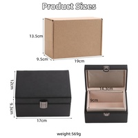 Boîte de rangement de luxe en similicuir PU, étui organisateur personnalisé, boîte Faraday anti-RFID pour téléphone, montre connectée, clé de voiture