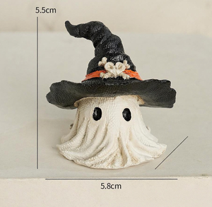 Sombrero de fantasma de terror de <span class=keywords><strong>Halloween</strong></span>, artesanías creativas de resina para adornos de jardín y decoraciones de fiesta transfronterizas - Product Image 6