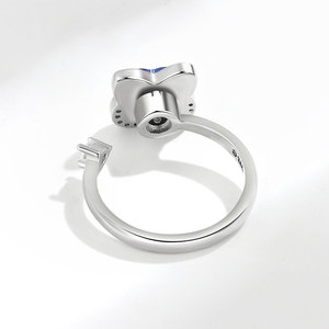 Bagues anti-stress ajustables en gros d'usine, micro-incrustées de zircone cubique, en cuivre plaqué or, bijoux anti-anxiété pour femmes - Product Image 4