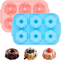 Moule à cupcakes en silicone SILIKOLOVE Factory Beige 6 tasses LFGB antiadhésif sans BPA avec cadre métallique renforcé, moule à muffins géant