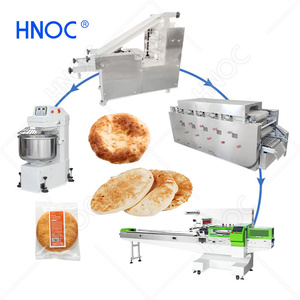 HNOC Industrial Roti Maker Árabe Naan Lavash Máquina de prensa de pan Máquina de hacer pan de pita - Product Image 1