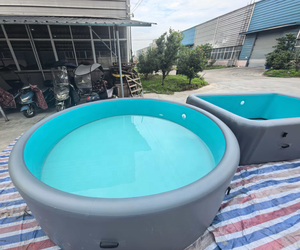 <span class=keywords><strong>Piscine</strong></span> gonflable ronde, grande <span class=keywords><strong>piscine</strong></span> hors sol pliable pour une utilisation familiale dans la cour - Product Image 2