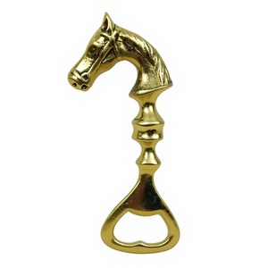 Ouvre-bouteille manuel mini robuste en aluminium avec design tête de cheval pour sodas, boissons gazeuses, lait et usage en cuisine - Product Image 3