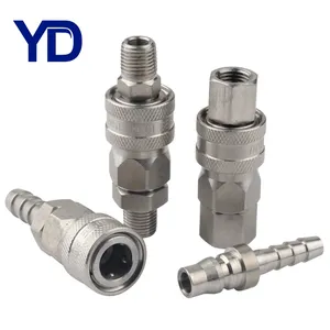 304 stainless steel Female Industrial Pneumatic Coupler, Air Hose Fittings Female pneumatic quick coupler