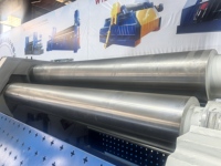 Mesin Pembengkok Plat Aluminium 4-Roll CNC W12NC, Mesin Penggulung Hidrolik Otomatis Penuh untuk Plat Tebal Silinder Kerucut 16mm