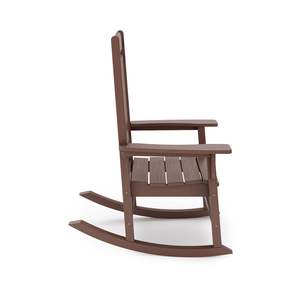 DB Pecan Balancín de porche tradicional Clásico HDPE Poly Lumber para porche cómodo Patio Muebles de jardín - Product Image 2