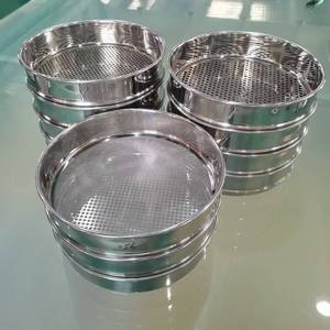 304 Stainless Steel Mesh Size Test Sieve for Construction <b>Aggregate</b> Cement Grade Analysis - Product Image 6