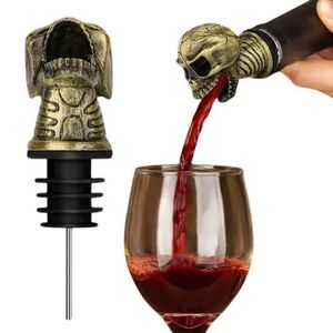 Versatore per Vino a Forma di Teschio e Fantasma, Tappo per Liquori a Forma di Testa di Scheletro, Accessori per Bar e Feste di Halloween - Product Image 2