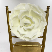 Couverture de chaise de mariage romantique fantaisie ceintures fleur
