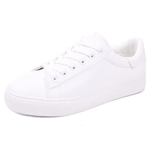2025 zapatillas de deporte blancas para mujer, zapatos deportivos informales planos de moda para estudiantes para primavera Otoño, estilo versátil para caminar - Product Image 2