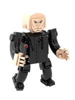 Figura de Ladrillo Personalizada de Personaje Animado, Modelo Educativo 3D de Plástico, Juguete Creativo DIY de Gangster, Bloque de Construcción, Regalo