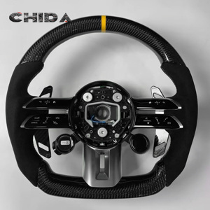 Volant en fibre de carbone adapté aux Mercedes-Benz ML W164 W166 W211 W212 C117 C118 W251 W176 W204 W205 C63s AMG <span class=keywords><strong>GLA</strong></span> B GLB - Product Image 1