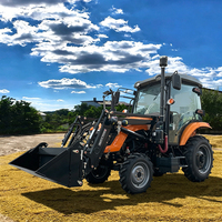 Langlebiger 100PS 120PS 4WD 4x4 Radtraktor mit Lader, Pumpe, Getriebe und Motor, Hochwertiger Landwirtschaftlicher Traktor