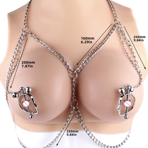 Juguetes Eróticos para Adultos, Pinza de Pezón de Metal con Forma de Corazón de Durazno, Clip para Senos con Bola de Peso para Mujeres, BDSM, Estimulación Vaginal, Juguete Sexual - Product Image 5