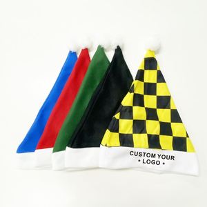 Sombrero de Papá Noel con texto personalizado impreso para <span class=keywords><strong>regalos</strong></span> de Navidad o Papá Noel secreto de Navidad Uso promocional y comercial - Product Image 5