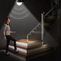 Luz Nocturna LED con Sensor de Movimiento PIR de 5w/7w/9w/12w, Bombilla de Lámpara de Ahorro de Energía Infrarroja Automática de 85V-265V E27 para Iluminación de Pasillos y Escaleras