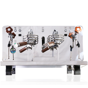 Máquina de Café Comercial <span class=keywords><strong>Kaffa</strong></span> Reart Barista, Máquina de Espresso y Cappuccino de 2 Grupos, Semiautomática, Equipo para Cafetería - Product Image 1
