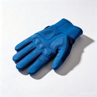 Gants de cyclisme tout-terrain durables à doigts longs pour moto et VTT, pour compétition, avec protection en plumes de poulet, pour activités extérieures transfrontalières