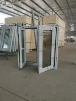 Fenêtre à battant en PVC/UPVC de style australien moderne, insonorisée, étanche, économe en énergie, avec verre trempé et antivol pour extérieur