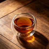Ensemble de tasses à thé en verre à double paroi de style minimaliste élégant, tasses transparentes isolées thermiquement pour le thé, les boissons chaudes SUNPRO