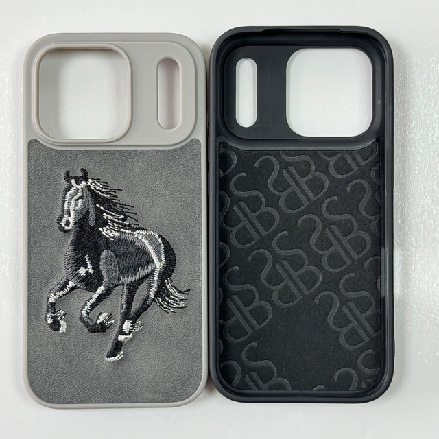 Hot Selling 3D Embroidered Custom Pattern Mobile Phone Case Cartoon Design for iPhone 17 17 air 17 Pro 17 Pro Max
