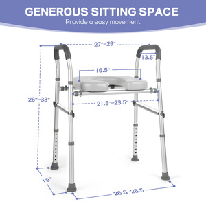 Barres d'appui antidérapantes pour toilettes d'hôpital, barres de sécurité pour handicapés, barres d'appui pour douche avec ventouse, vente chaude - Product Image 4
