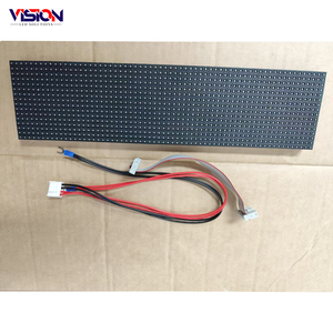 P4.75 304x76mm SMD 단일 빨간색 단일 녹색 색상 듀얼 컬러 LED 디스플레이 모듈 이동 디스플레이 패널 용 64X16 픽셀 - Product Image 2