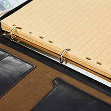 Người Đàn Ông/Phụ Nữ Của Nâu PU Da Danh Mục Đầu Tư Padfolio Unisex A4 Kích Thước Dây Kéo-Đóng Cửa Cứng Và Mềm Mại Hàng Ngày Túi - Product Image 5