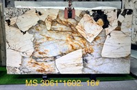 Panneaux en quartzite Patagonia Cristo de couleur orange, qualité supérieure, directement de l'usine, en forme de nid d'abeille, pour la décoration murale et la décoration intérieure.