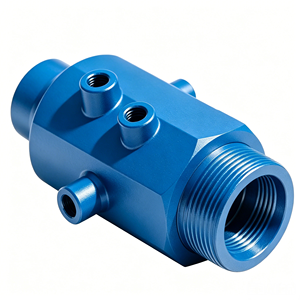 Service d'usinage CNC de précision, usinage personnalisé de soupapes à plusieurs trous en aluminium/acier inoxydable pour fluides pneumatiques et hydrauliques - Product Image 2