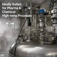 Elektroda pH Temperatur Tinggi Industri APS-500T 0-130 ° C untuk Fermentasi SIP CIP Ketahanan Sterilisasi Tekanan 5 Bar