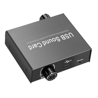 USB Externer 2-Kanal-Stereo-Audioadapter 3,5mm Mikrofon Lautstärkeregelung Modell AY130 zum Übertragen von Stereo