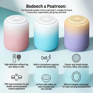 Mini Altavoz Inalámbrico Impermeable IPX7, 1000-2000mah, Bajos Potentes, Audio Nítido, Diseño Portátil para Vehículo, Dormitorio, Exteriores - Product Image 4